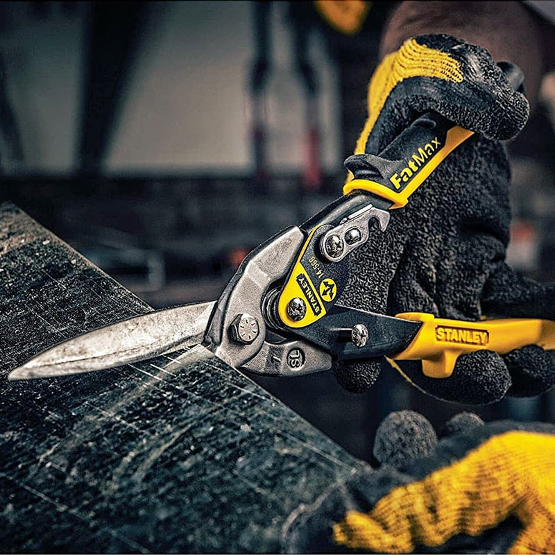 Stanley 2-14-566 Aviation Snips Long Cut BI-MAT