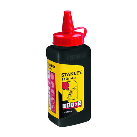 Stanley STHT47404-8 Red Chalk Refill 113gms - Pack of 3