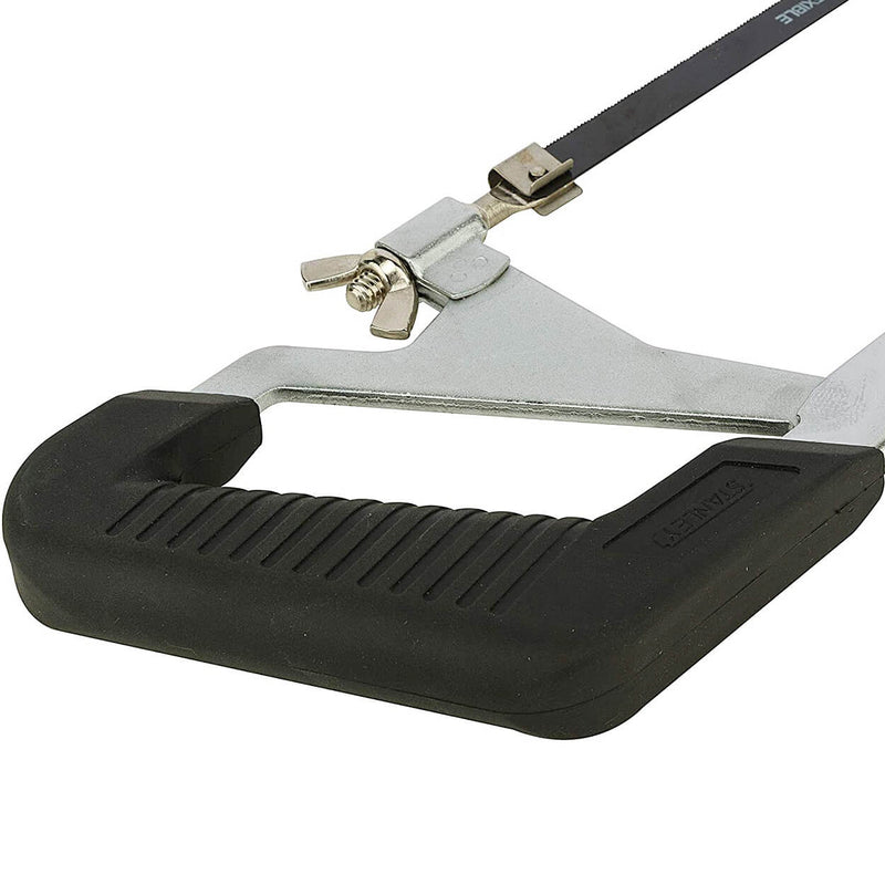 Stanley 15-265-23 Rubber Grip Mini Hacksaw Blade With Adjustable Frame 254mm
