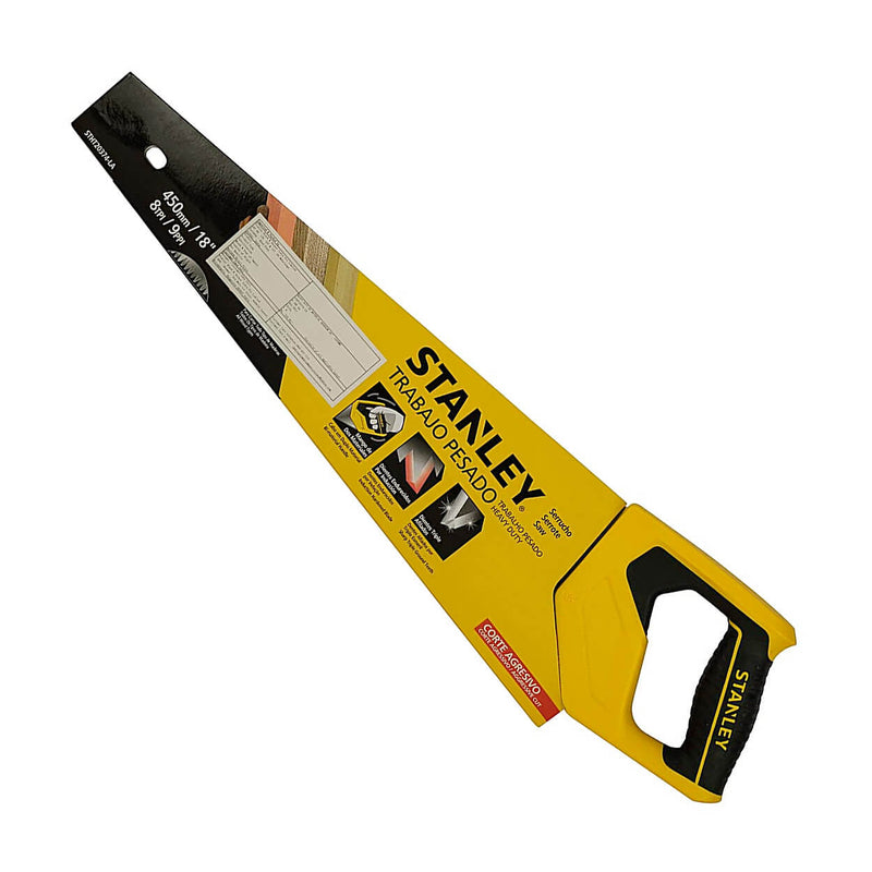 Stanley STHT20374-LA Heavy Duty Bi-Material Handsaw 450mm / 18inch