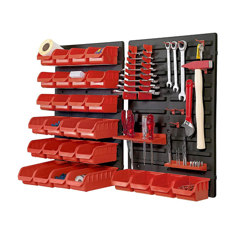 Black+Decker BDST73832-8 Wall Panel Set with Bins, Racks and Holders (Tools Not Included)