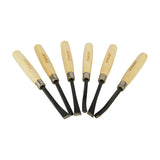 Stanley STHT16120-8 Wood Carving Chisel Set 1/4inch (6pcs)