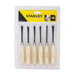 Stanley STHT16120-8 Wood Carving Chisel Set 1/4inch (6pcs)