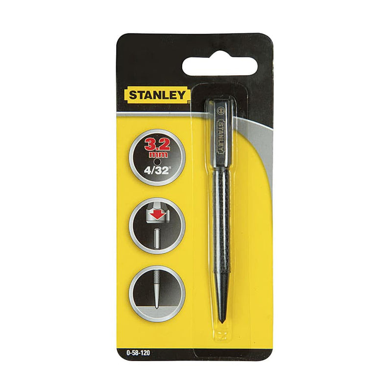 Stanley 0-58-120 Center Punch 3.2mm - Pack of 3