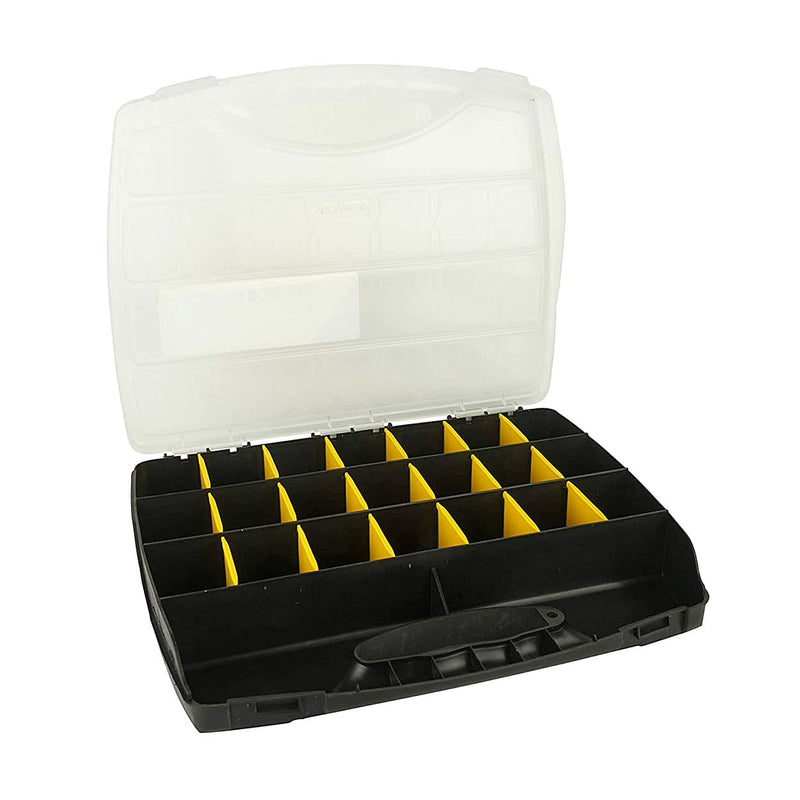 Stanley STST73822-8 Polycarbonate Small Organizer With 21 Separator Slots & Transparent Lid