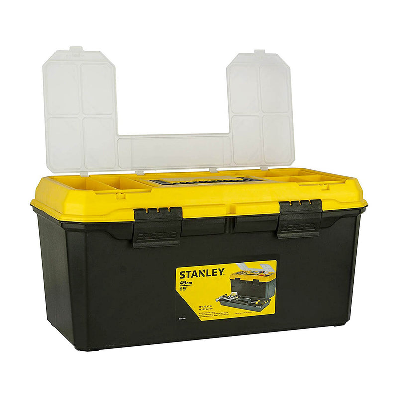 Stanley 1-71-950 Z Organised Maestro Plastic Tool Box With Clear Top Lid 19inch