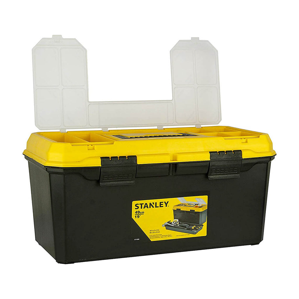 Stanley 1-71-949 Organised Maestro Plastic Tool Box With Clear Top Lid –