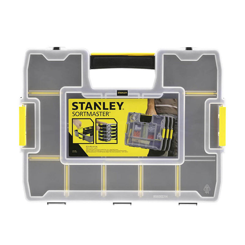 Stanley 1-97-483 Organizer Sort Master Junior With 14 Compartments (37.5 x 6.7 x 29.2 CM)