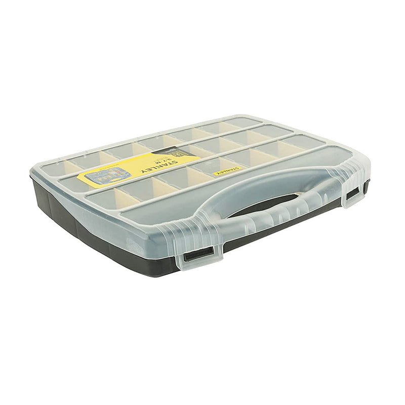 Stanley STST73823-8 Polycarbonate Medium Organizer With 21 Separator Slots & Transparent Lid
