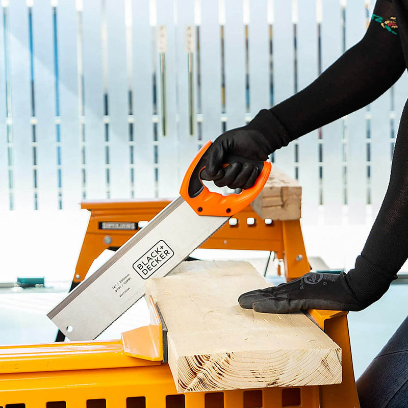 Black+Decker BDHT20346 Steel Mitre Box with Saw For Professional & DIY Use