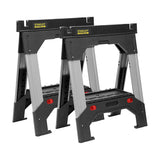 Stanley 1-92-980 Folding Adjustable Height Aluminium Sawhorse With 1135 Kg Load Capacity