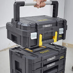 Stanley FMST1-71967 FatMax Pro-Stack Shallow Box With Large Handle & Organizer (30 Kg Load Capacity)