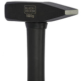 Black+Decker BDHT51395 Metal Fiberglass Handle Din Hammer 500Gms