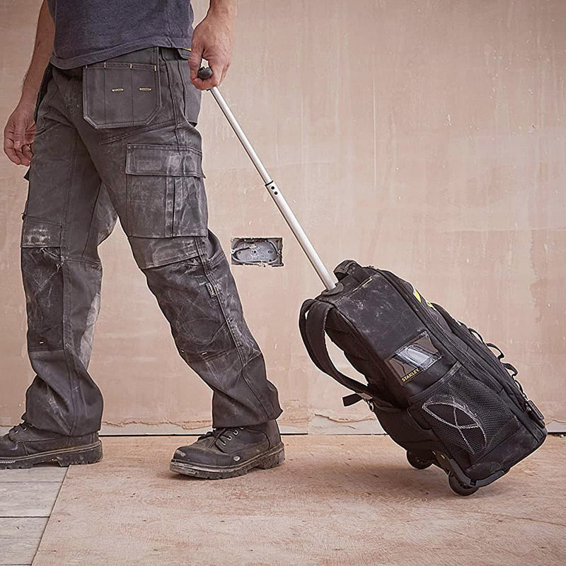 Stanley STST83307-1 Essential Tool Backpack With Telescopic Handle & Wheels