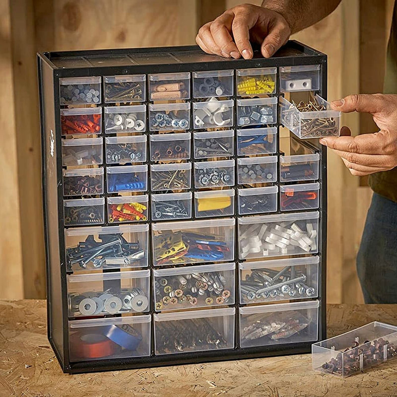 Stanley 1-93-981 Multi-Purpose Storage Bin With 30 Small Drawers & 9 Large Drawers