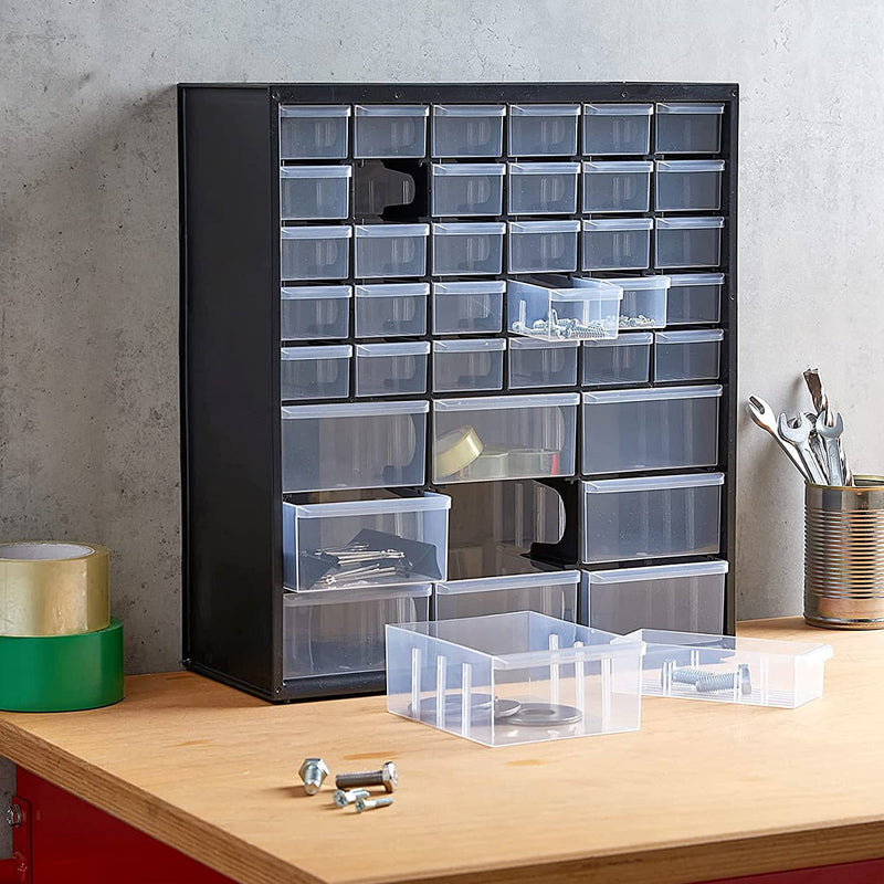 Stanley 1-93-981 Multi-Purpose Storage Bin With 30 Small Drawers & 9 Large Drawers