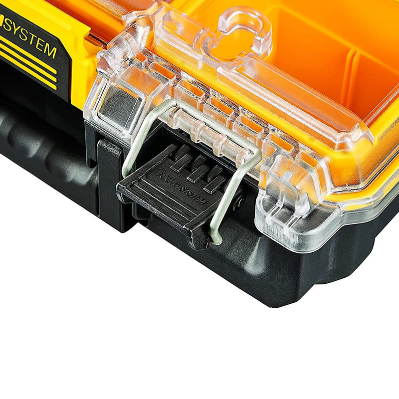 DeWalt DWST83392-1 Half Width Clear Lid Deep Organiser With 6 Removable Deep Cups & 10 Kg Load Capacity