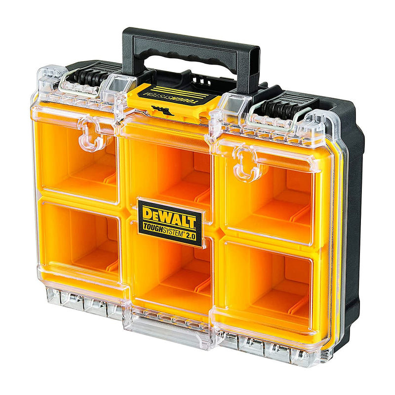 DeWalt DWST83392-1 Half Width Clear Lid Deep Organiser With 6 Removable Deep Cups & 10 Kg Load Capacity