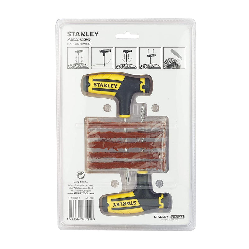 Stanley STHT80891-0 Flat Tubeless Tyre Repair Kit For Cars & Bikes