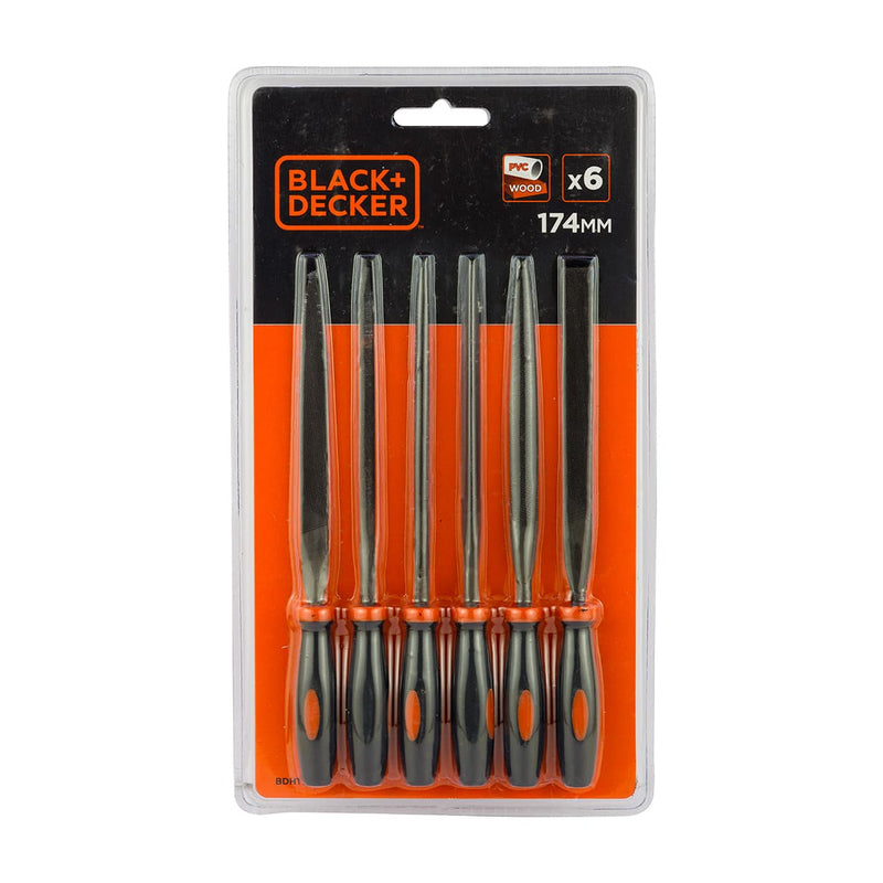 Black+Decker BDHT22148 Needle Files Set 6pcs