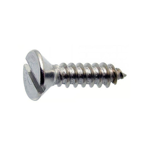 No.7 304 Stainless Steel CSK Slotted Self Tapping Screws Pack of 1000