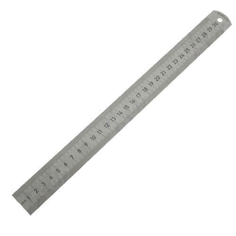 Stainless Steel Scale - 1 Foot - Pack of 12
