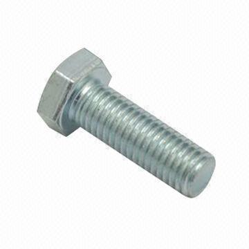M20 Zinc Plated Hex Head Bolt Partly Threaded Pack of 10
